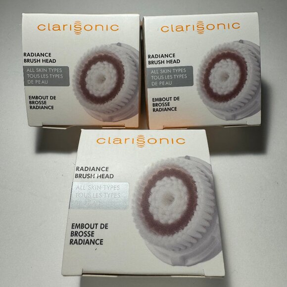Clarisonic Radiance Facial Cleansing Brush Head Replacement 3 PACK - Picture 1 of 4